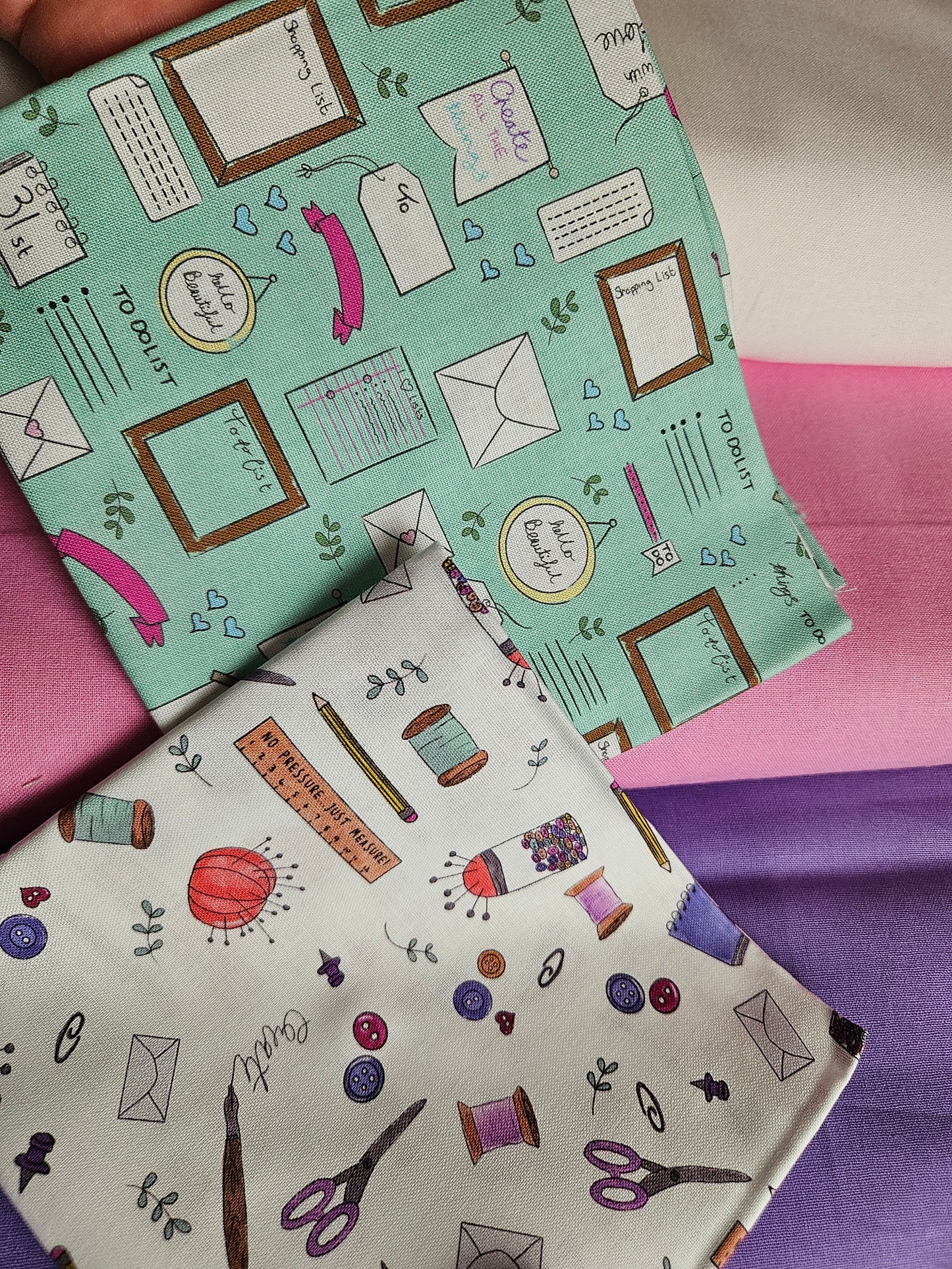 Procraftination Bundle of 5 Fat Quarters by The Fabric Squirrel – Cotton Prints