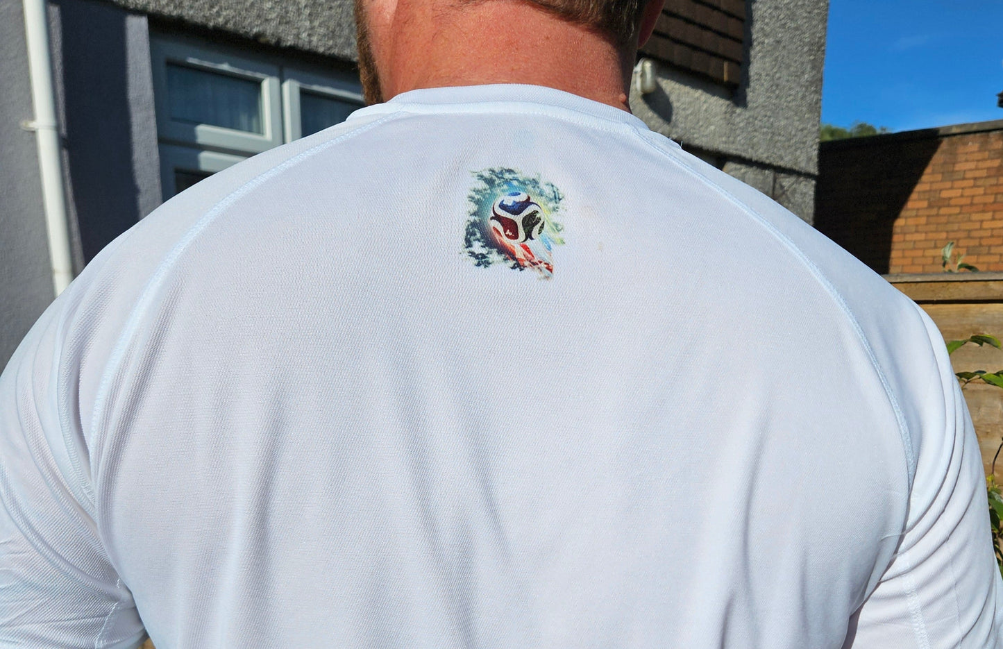 World Cup Football 2026 Graphic on White T-Shirt. High quality Sport Aircool Tees