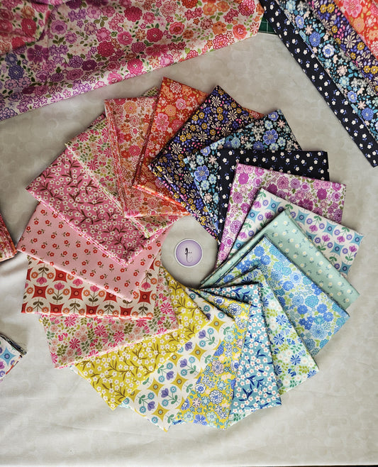 Fat Quarter Bundle - Boho Blooms by Lewis & Irene