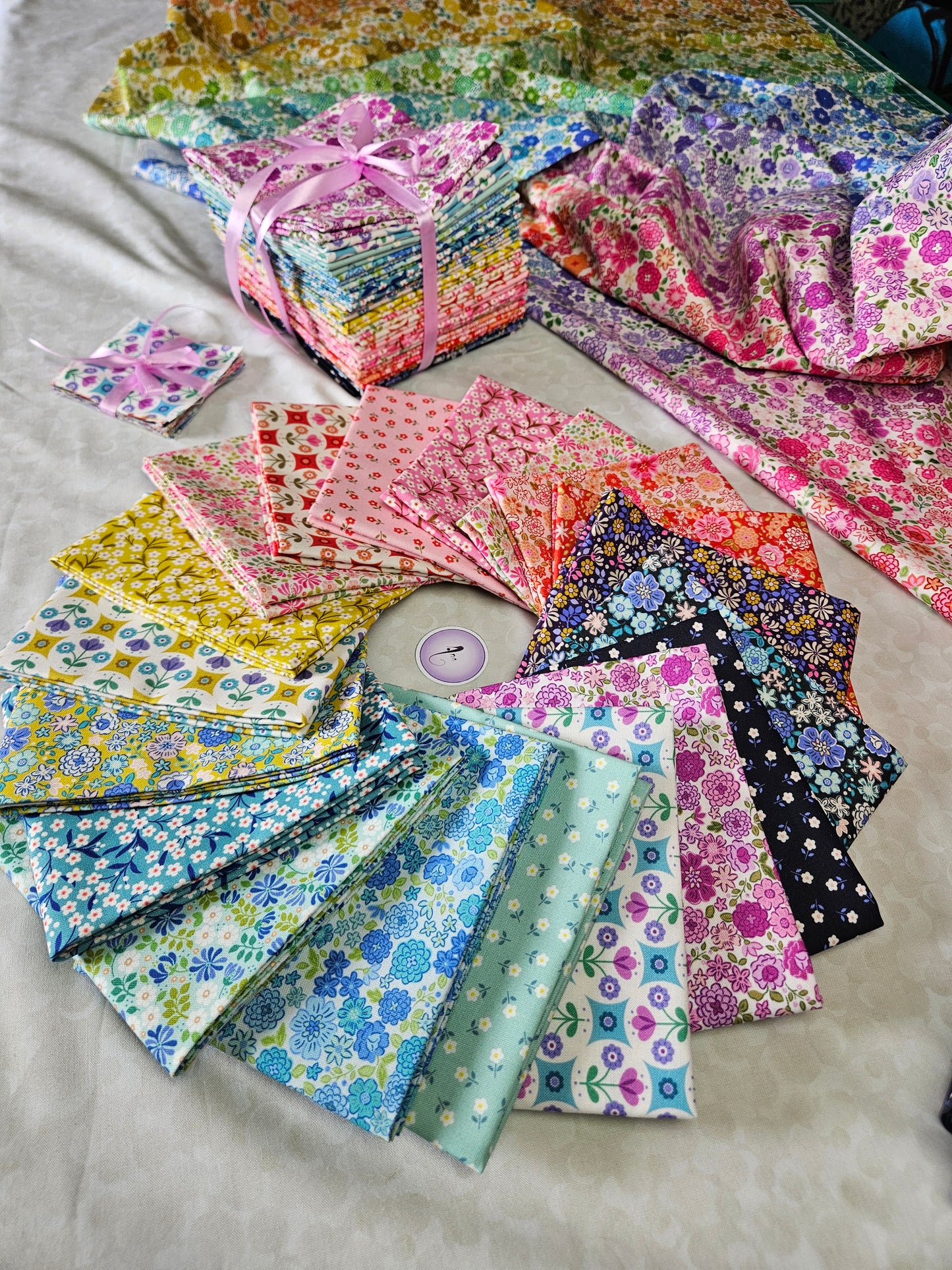 Fat Quarter Bundle - Boho Blooms by Lewis & Irene