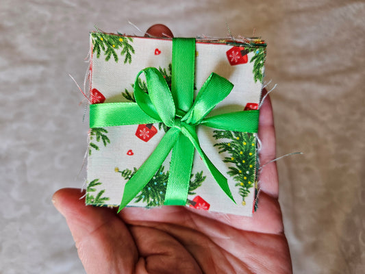 Samples Oh Christmas Tree (with gold metallic) Fabric collection by Lewis & Irene