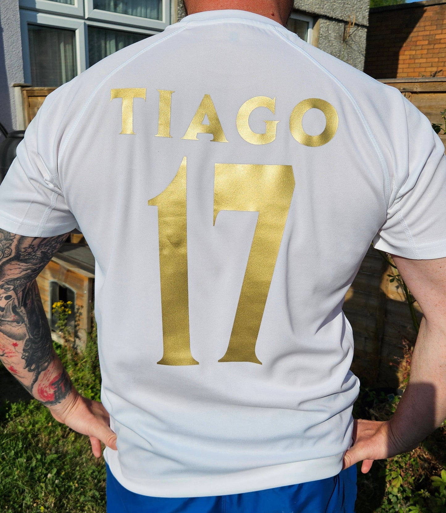 England Football  Graphic on White T-Shirt. High quality Sport Aircool Tees