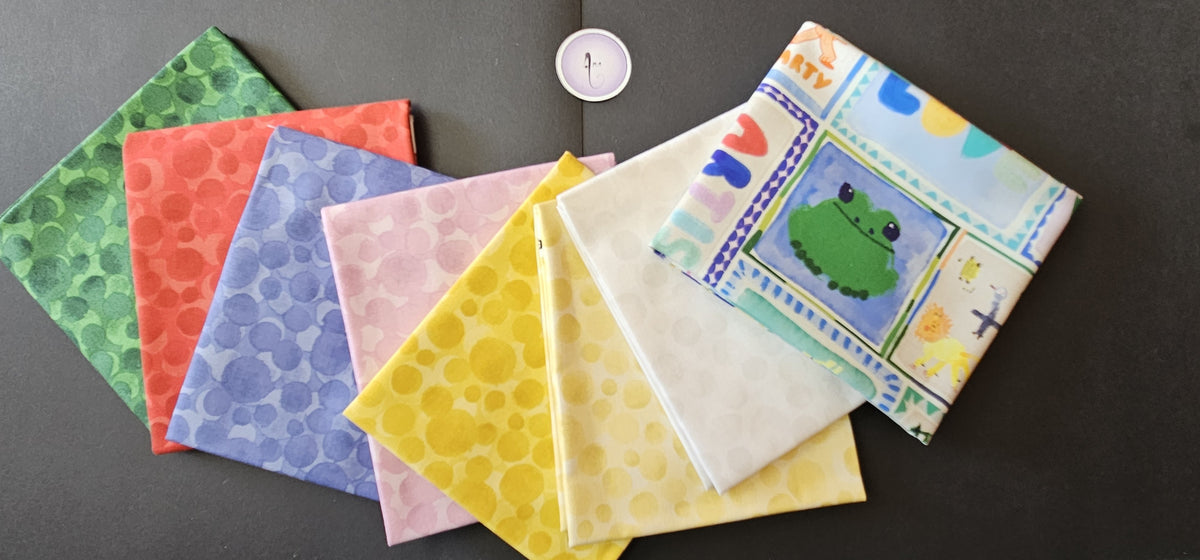 Patchwork Sky fabric by Wee Blue Bell for Lewis & Irene