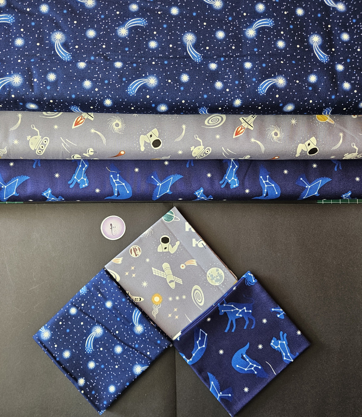 Space Glow fabric by Lewis & Irene
