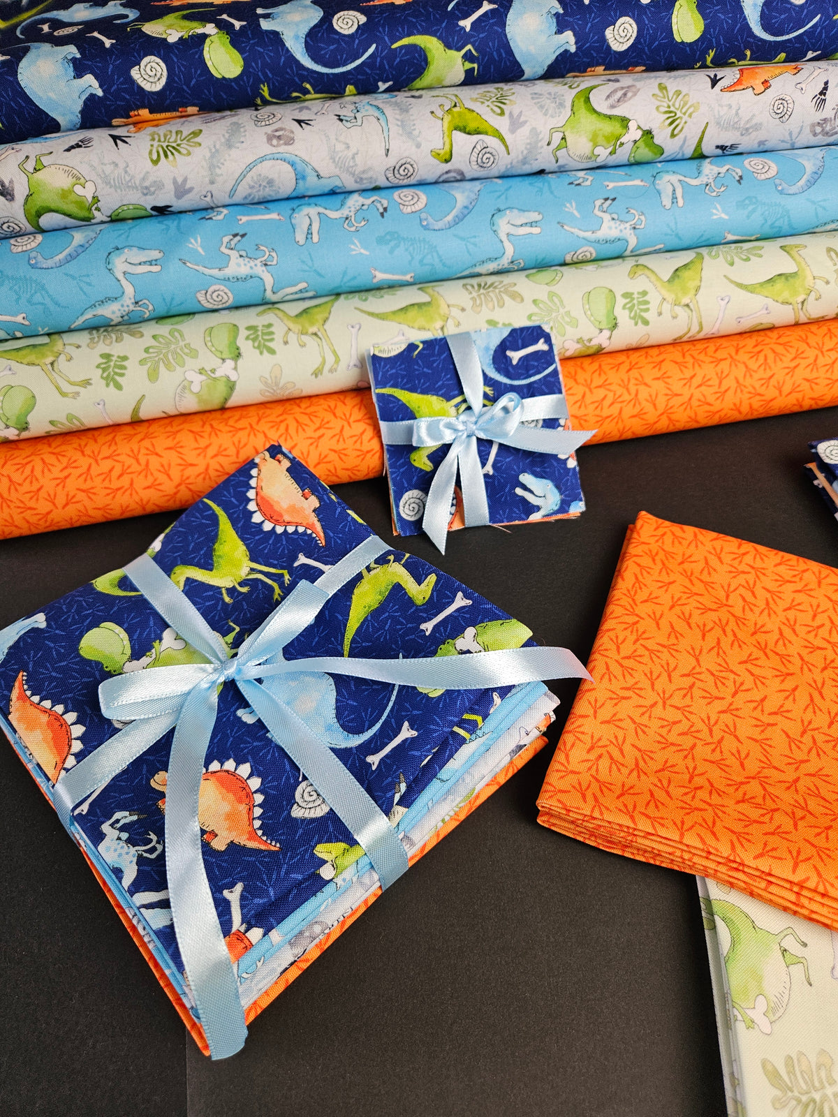 Little Dinosaurs fabric collection designed by Susan Wheeler