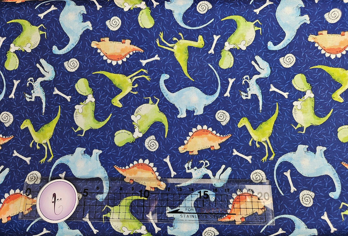 Little Dinosaurs fabric collection designed by Susan Wheeler