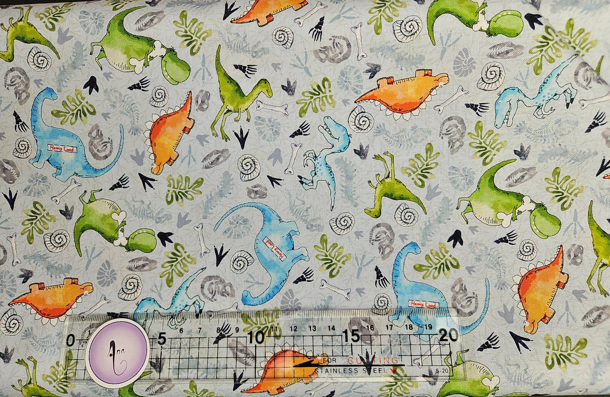 Little Dinosaurs fabric collection designed by Susan Wheeler