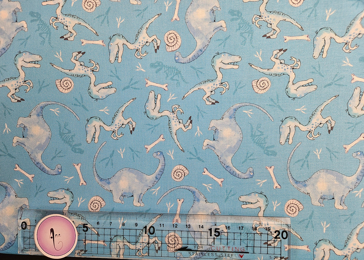 Little Dinosaurs fabric collection designed by Susan Wheeler