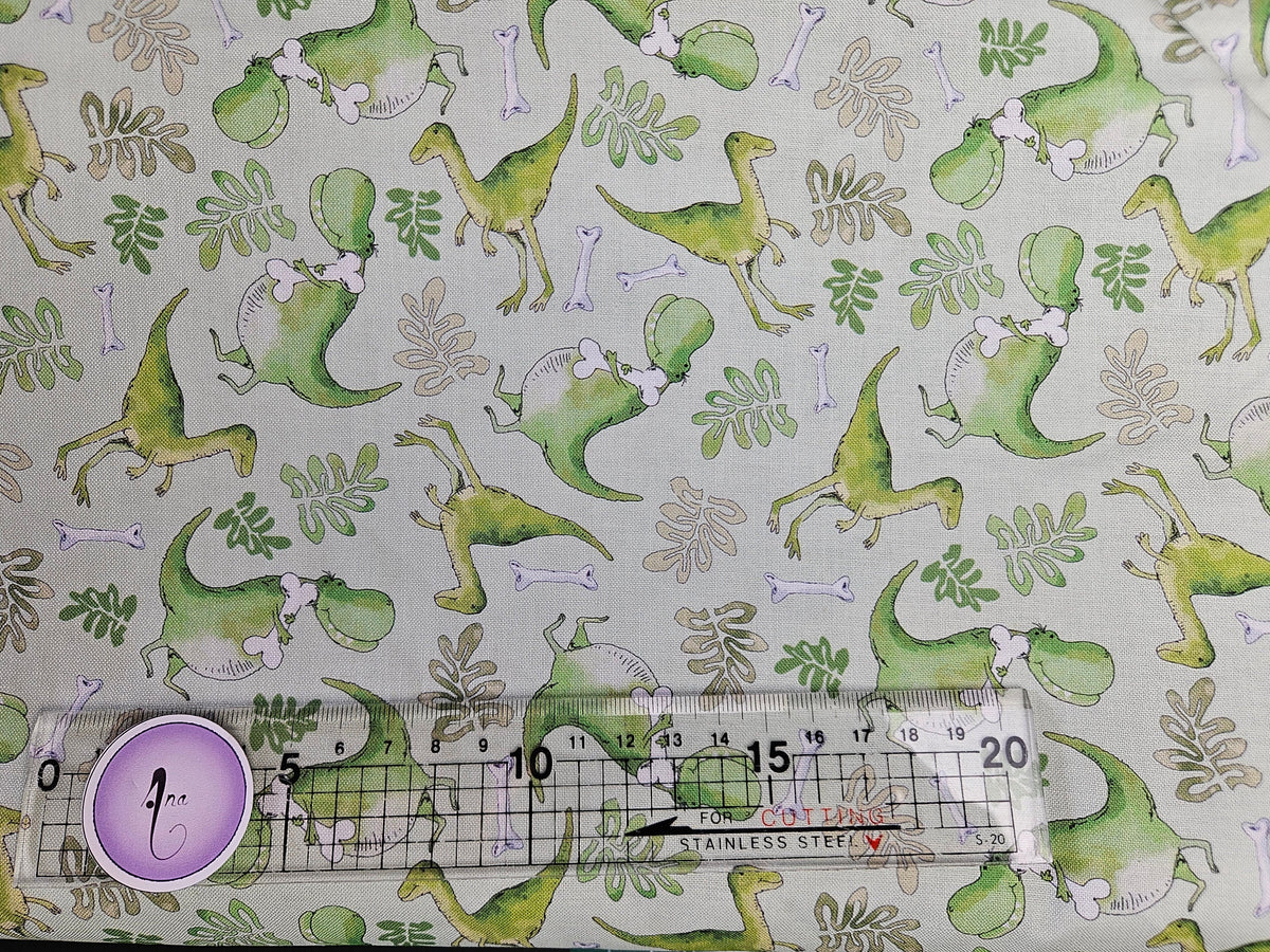 Little Dinosaurs fabric collection designed by Susan Wheeler