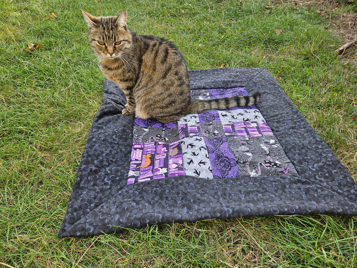 Pet - Baby Quilt Kit - Halloween & Cats. All included. Size 27.5" X 27.5"