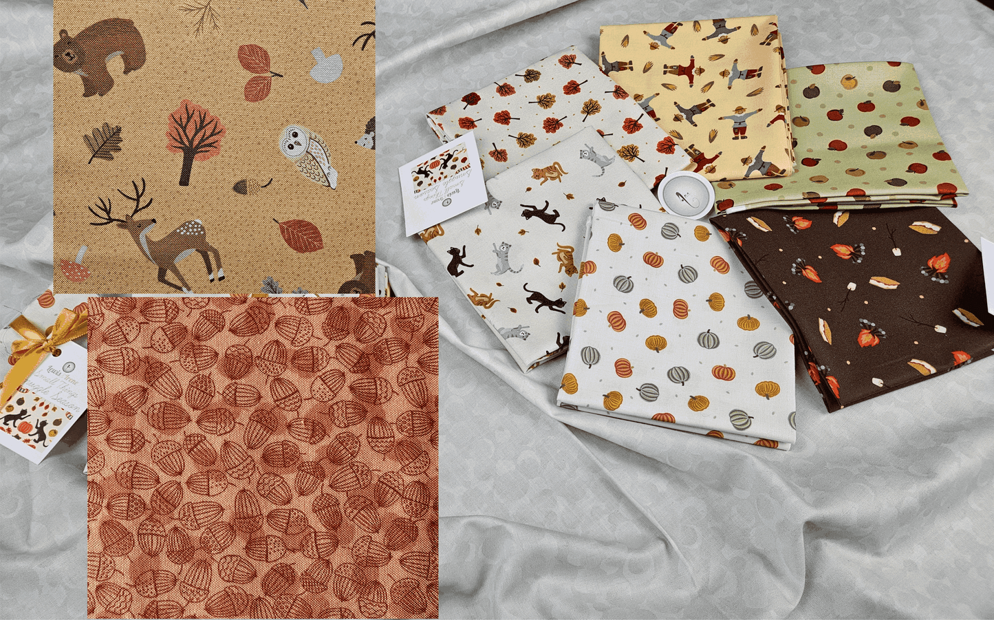 Small Things - Snuggle Season - Fat Quarter Bundles by Lewis & Irene - Fabrics by Length & Fat Quarters
