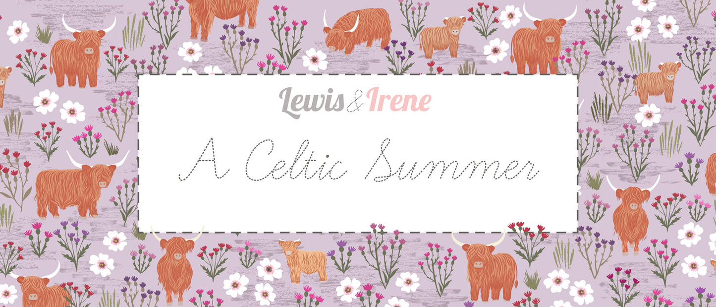 Quilt 2 A Celtic Summer designed by Sally Ablett Design for Lewis & Irene. Size 64" x 64"