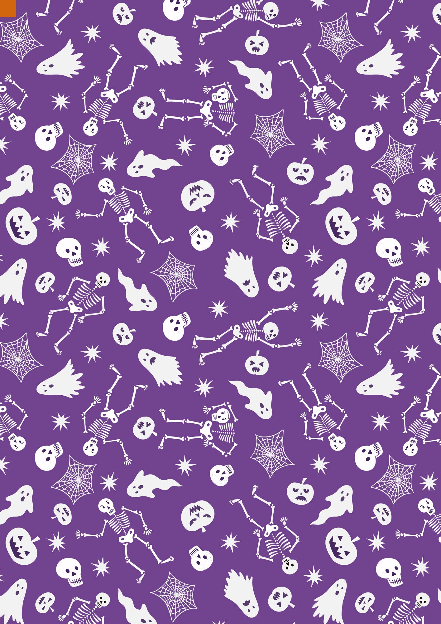Spooky friends on Purple (glow in the dark) - by Lewis & Irene