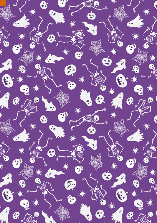 Spooky friends on Purple (glow in the dark) - by Lewis & Irene