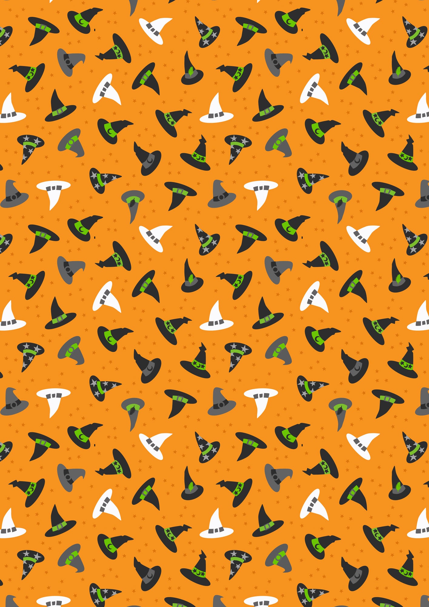 Witches Hats on Halloween Orange (glow in the dark) - by Lewis & Irene
