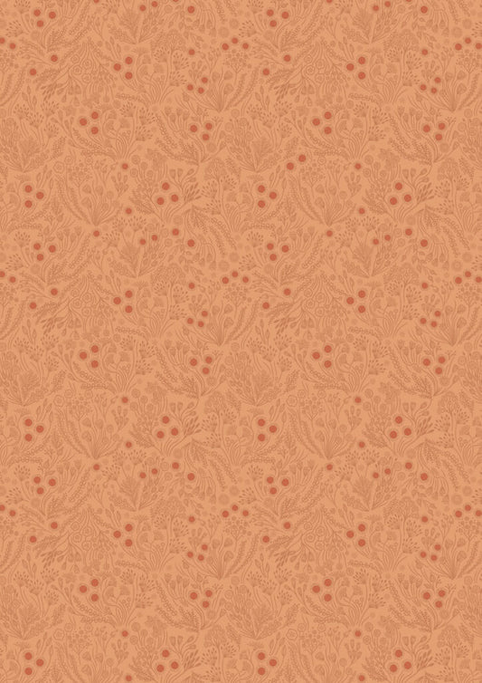 Jardin d'Automne - Floral seeds on warm natural by Lewis & Irene - by Length & Fat Quarter