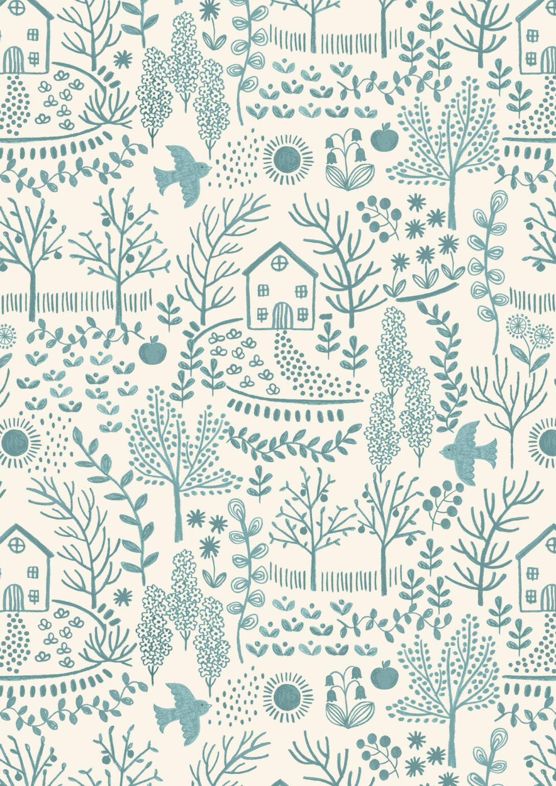 Quilt Top Table Topper Kit 1 - Cosy Home designed by Sally Ablett for Lewis & Irene Fabrics, 48"x48"