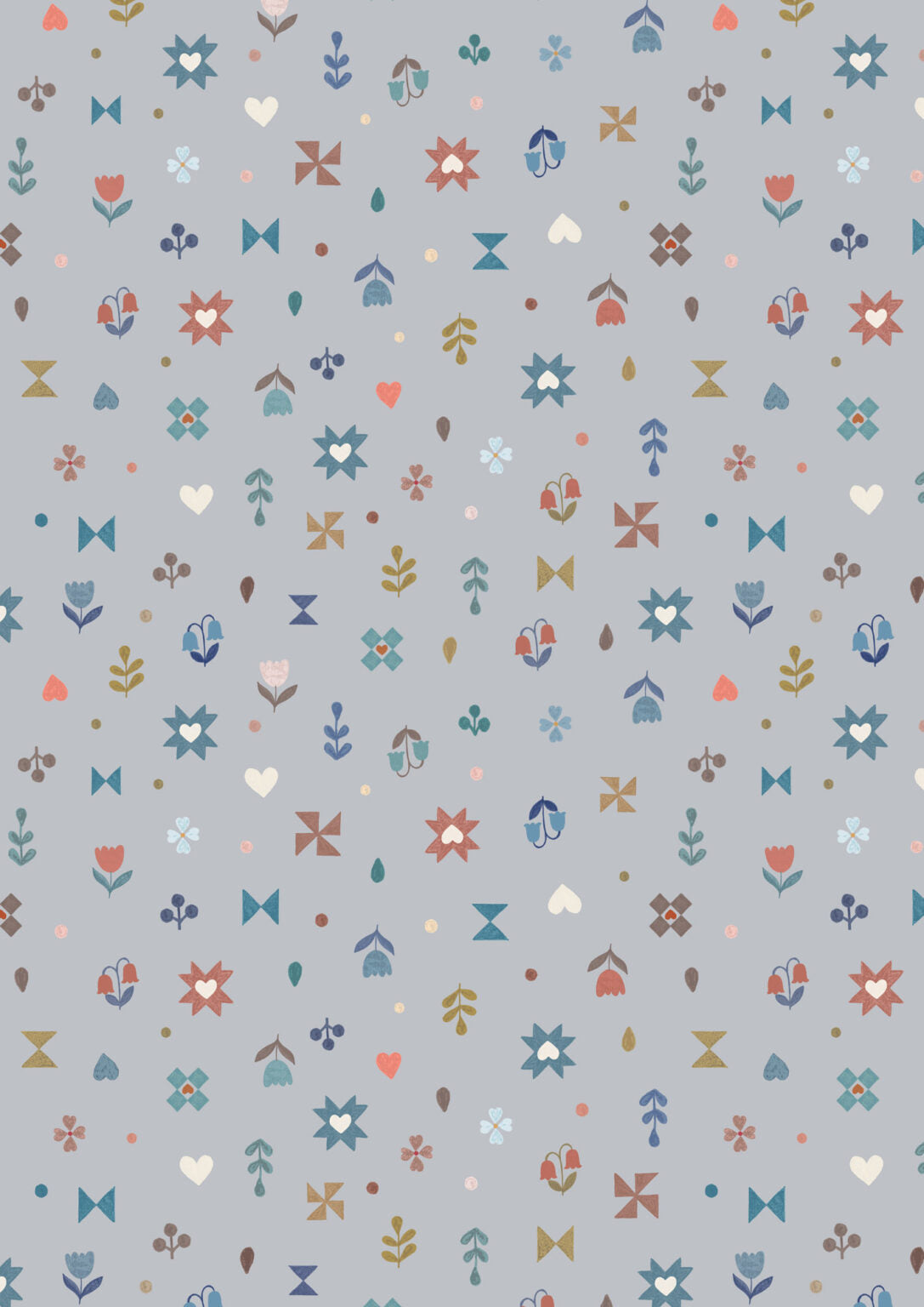 Quilt Top Table Topper Kit 1 - Cosy Home designed by Sally Ablett for Lewis & Irene Fabrics, 48"x48"