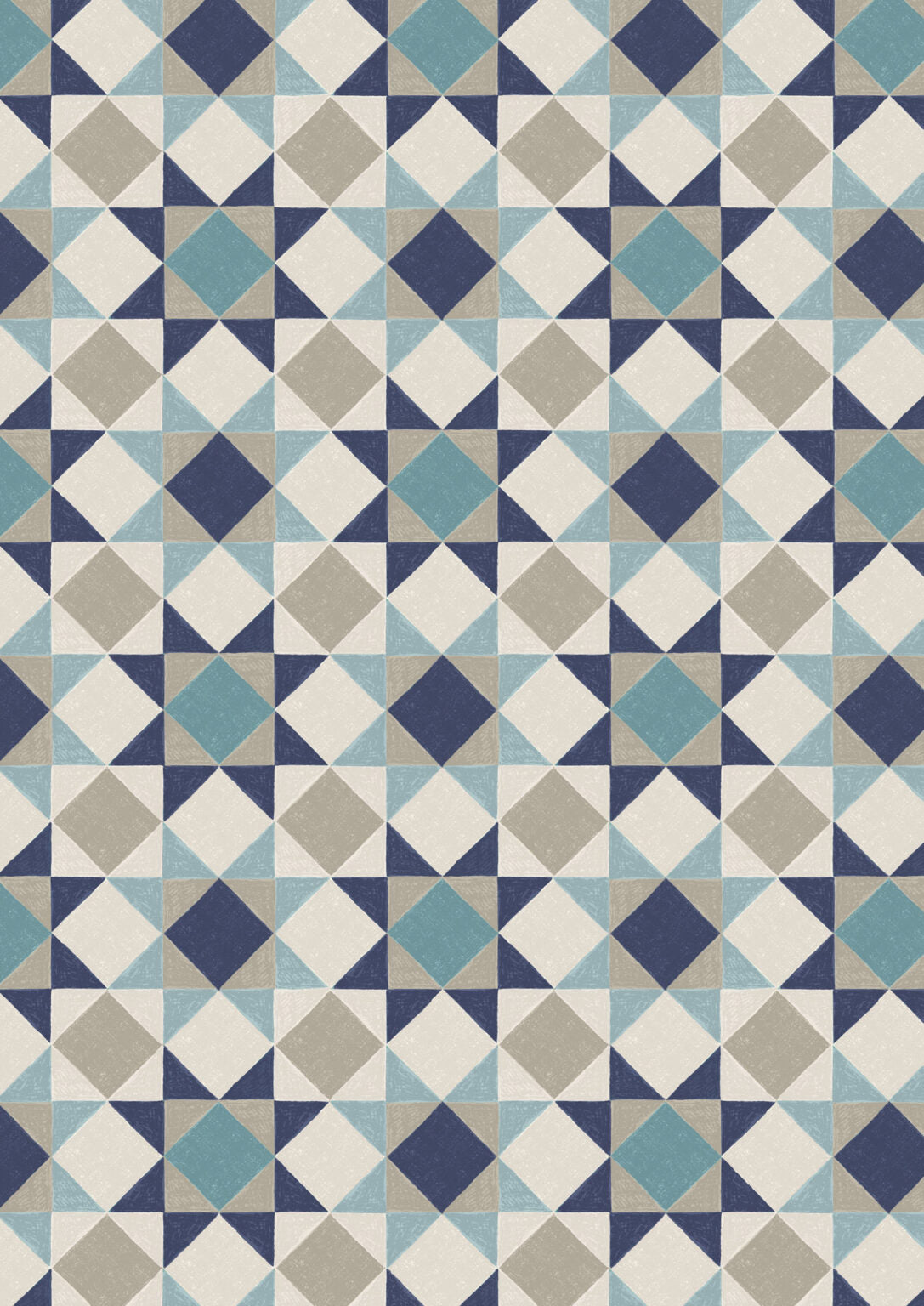 Quilt Top Table Topper Kit 2 - Cosy Home designed by Sally Ablett for Lewis & Irene Fabrics, 48"x48"