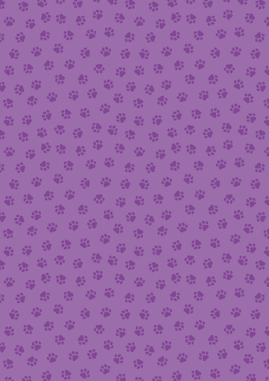 The Purrfect Book Club - Purple paws - Collection by Lewis & Irene