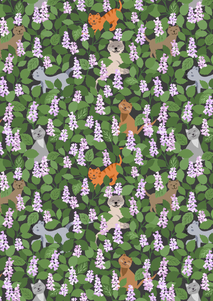 Quilt Top Kit 1 - The Purrfect Book Club designed by Sally Ablett for Lewis & Irene Fabrics, 66"x66"