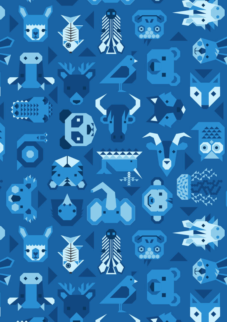 Animal Alphabet - Quilt 3 designed by Sally Ablett for Lewis & Irene, size 55" x 55"