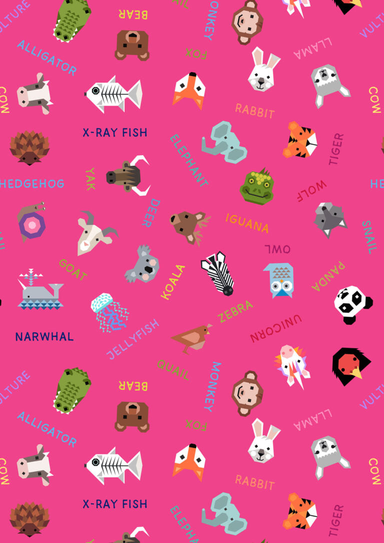 Animal Alphabet - Quilt 2 designed by Sally Ablett for Lewis & Irene, size 55" x 55"
