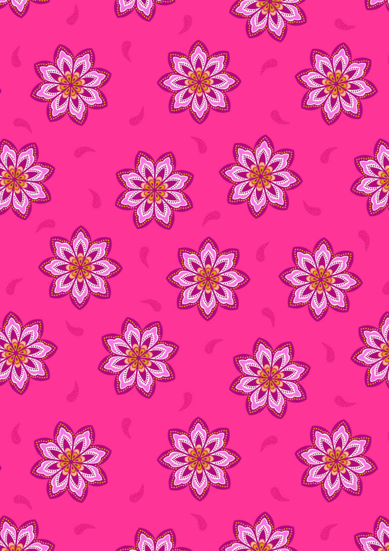 Sambramha by John Scott - Quilt 2 designed by Sally Ablett for Lewis & Irene, size 68" x 68"