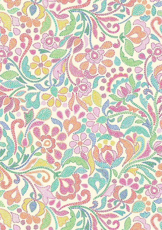 Sambramha by John Scott -Stitches on Cream - Lewis & Irene - by Length & Fat Quarter