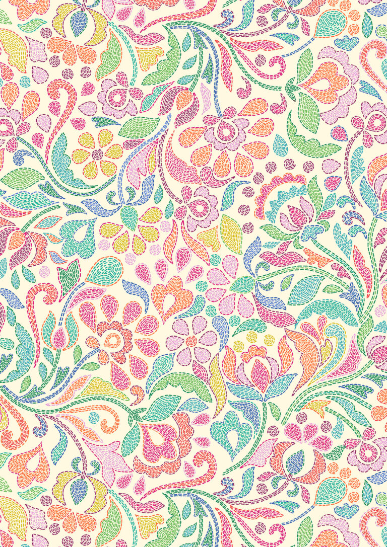 Sambramha by John Scott - Quilt 3 designed by Sally Ablett for Lewis & Irene, size 68" x 68"