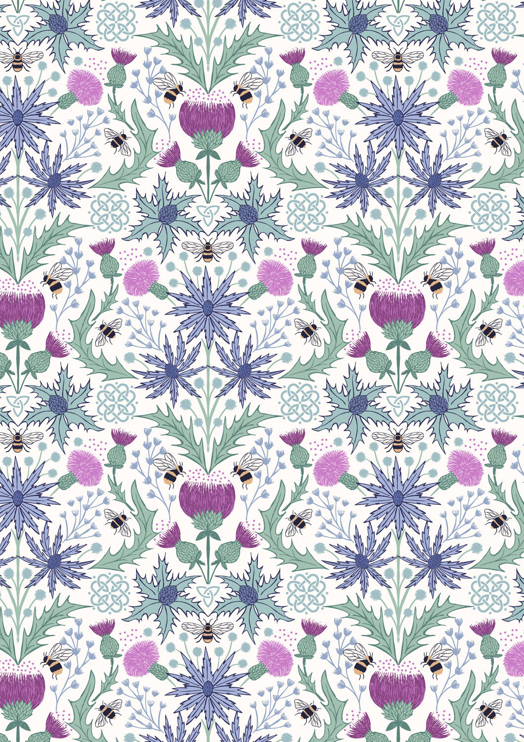 Quilt 1 A Celtic Summer designed by Sally Ablett Design for Lewis & Irene. Size 64" x 64"