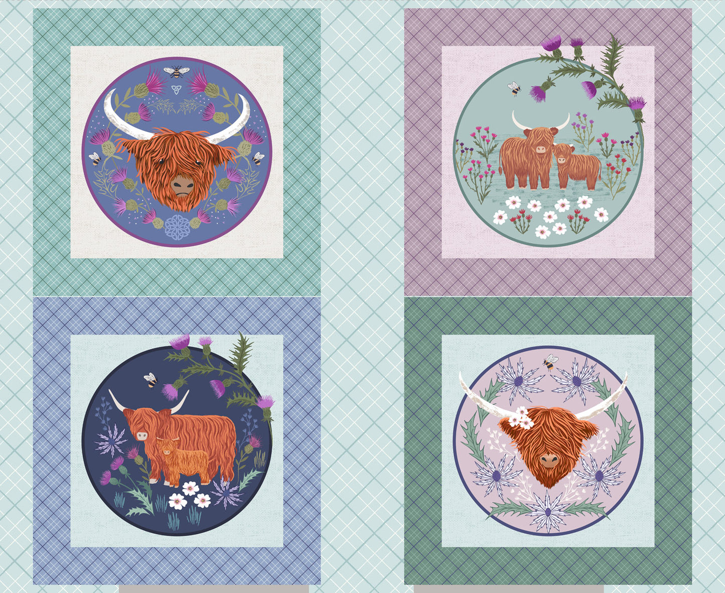 A Celtic Summer Summer - Fabrics collection by Lewis Irene - Per Length & Fat Quarters