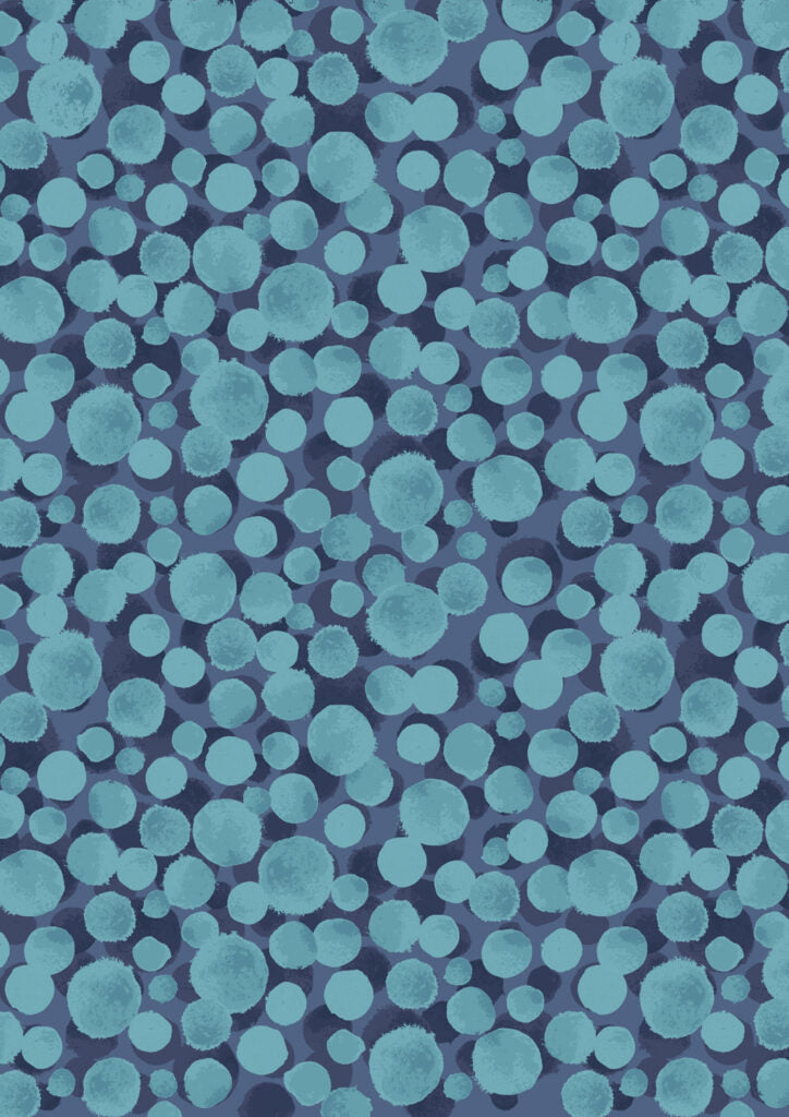 Bubbly blue multi  Blender - Bumbleberries Collection by Lewis & Irene