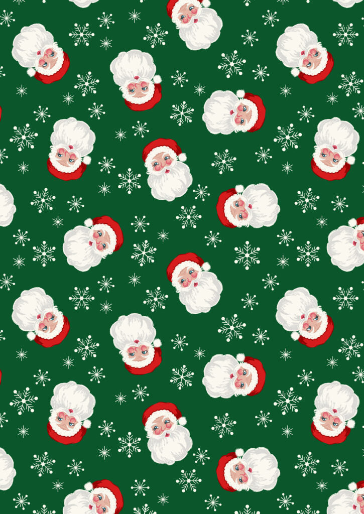 Fat Quarter Bundle Oh Christmas Tree (with gold metallic) Fabric collection by Lewis & Irene