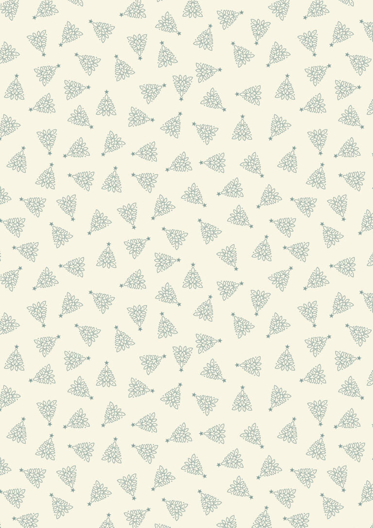 PRE-ORDER - Celtic trees on cream - Celtic Christmas Fabric collection by Lewis & Irene - AVAILABLE END OF JUNE APPROX.