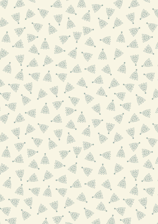PRE-ORDER - Celtic trees on cream - Celtic Christmas Fabric collection by Lewis & Irene - AVAILABLE END OF JUNE APPROX.