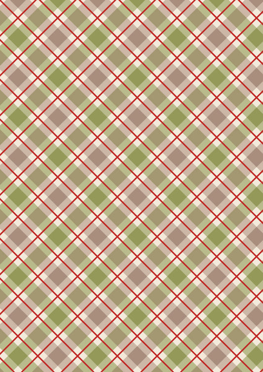 PRE-ORDER - Highland check - Celtic Christmas Fabric collection by Lewis & Irene - AVAILABLE END OF JUNE APPROX.
