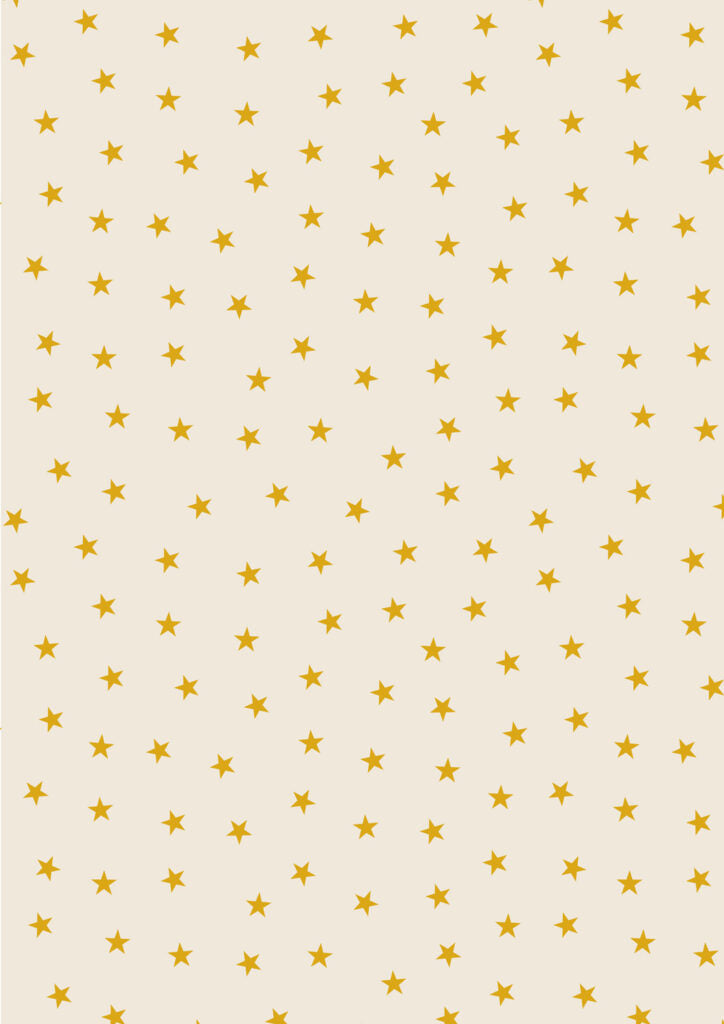 PRE-ORDER - Gold stars on cream (with gold metallic) - Christmas in Bluebell Wood Fabric collection for Lewis & Irene - AVAILABLE END OF JUNE APPROX.