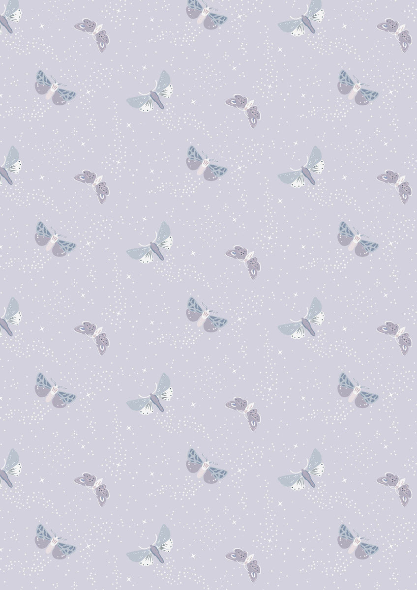 Evenfall Twilight - Pale Misty Lilac - Fabrics collection by Cassandra Connolly for Lewis & Irene - Per Length & Fat Quarters