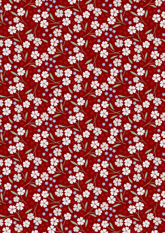 Forever Blooms  - Forevermore Claret - by Cassandra Connolly for Lewis & Irene - by Length & Fat Quarter