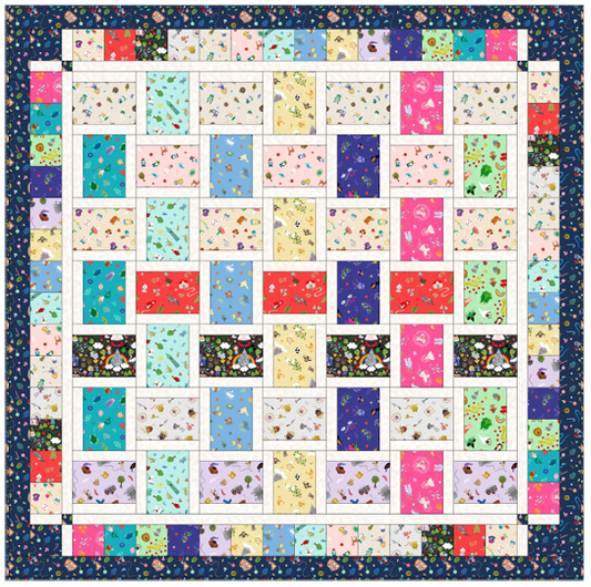 Fairytales - Quilt Top from Small Things Fabric Collection - Designed by Sally Abblett for Lewis & Irene by Length & Fat