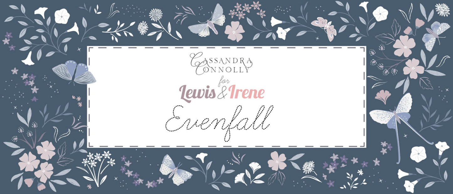 Evenfall Twilight - Pale Misty Lilac - Fabrics collection by Cassandra Connolly for Lewis & Irene - Per Length & Fat Quarters