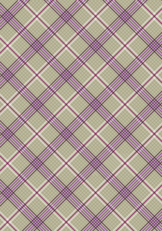 Loch Lewis green check - Loch Lewis Flannel by Length & Fat Quarters - by Lewis & Irene