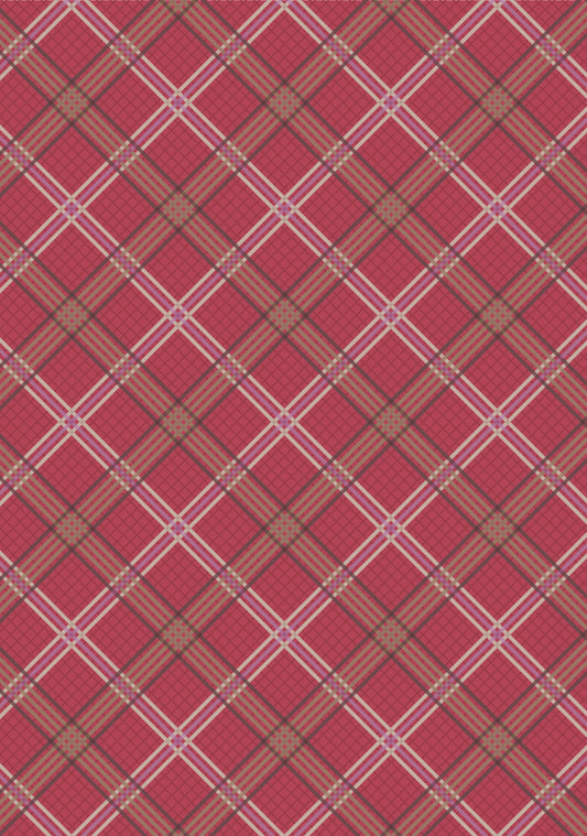 Loch Lewis red check - Loch Lewis Flannel by Length & Fat Quarters - by Lewis & Irene