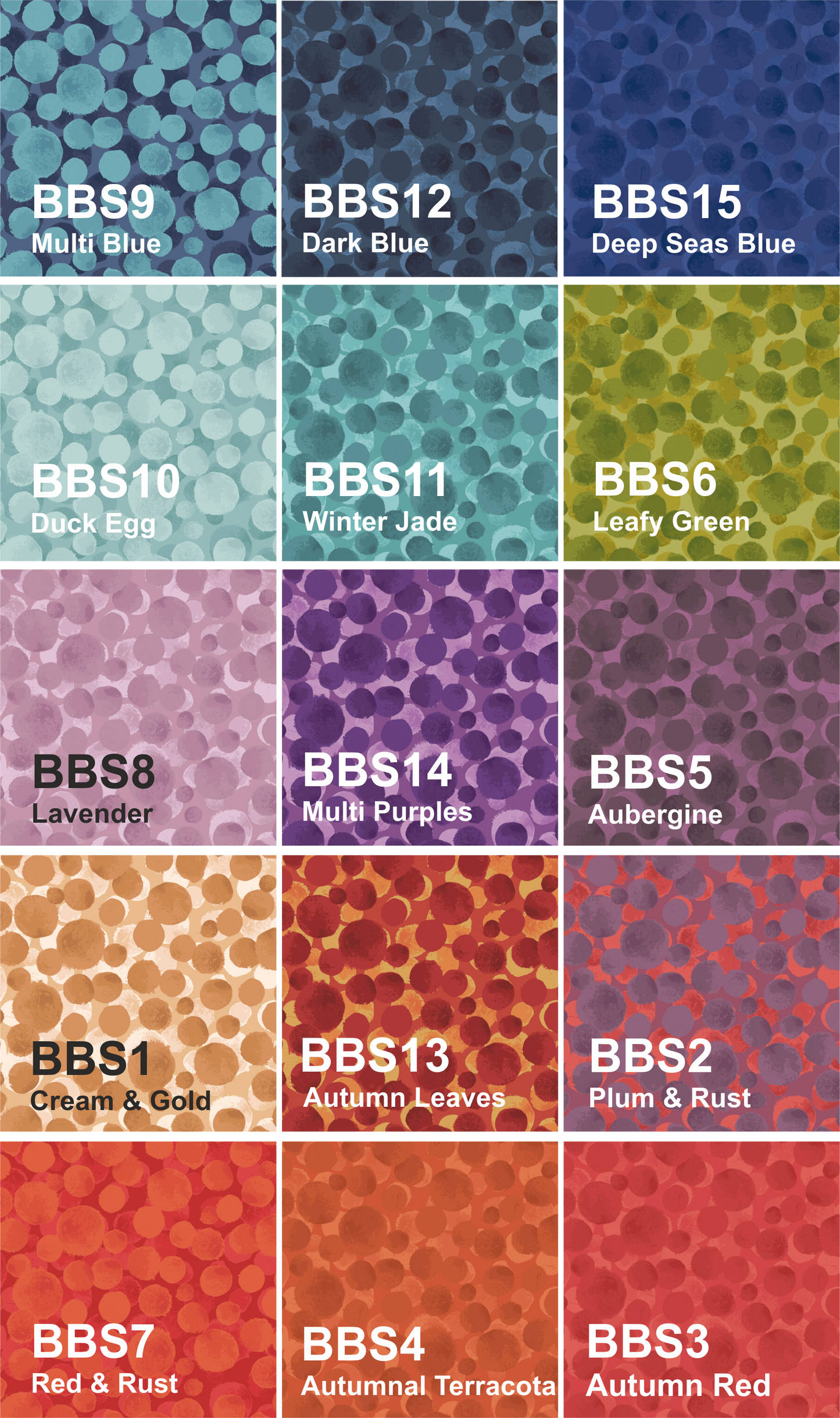 Seasonal Bumbleberries - 15 Fabric Collection by Lewis & Irene