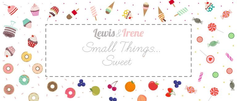 Small Things Sweet - Cakes on warm thistle fabric collection by Lewis & Irene by Length & Fat