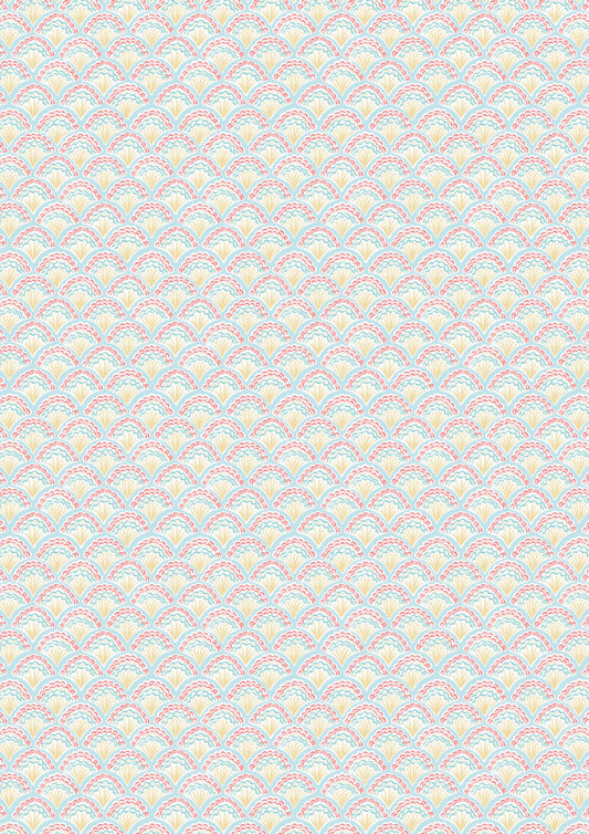 Seas the Day - Fancy shells multi - Fabric Collection by Lewis & Irene by Length & Fat Quarter