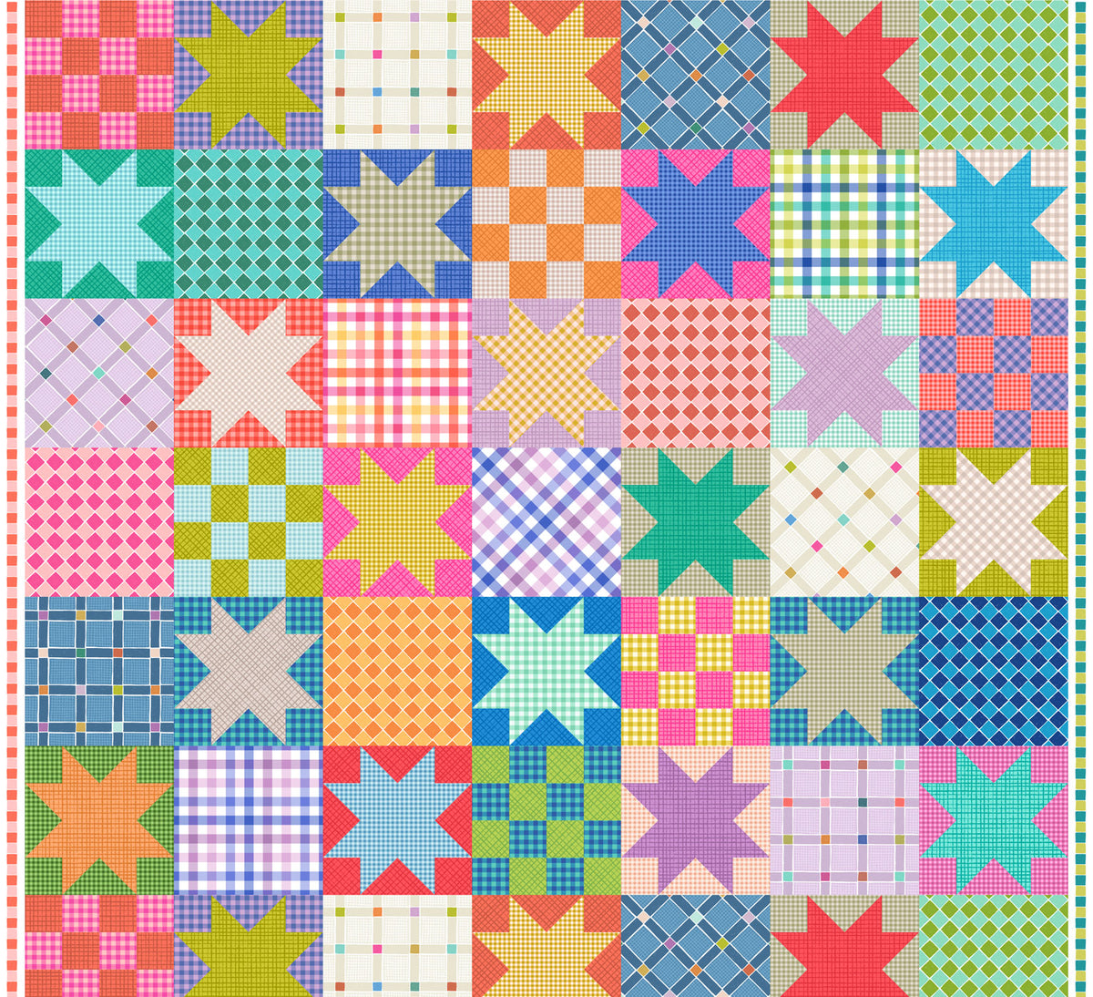 PRE-ORDER Patchwork Joy fabric by Lewis & Irene - DUE END OCTOBER