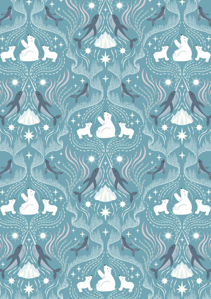 Where the sky dances on north blue (with pearl) Collection by Lewis & Irene