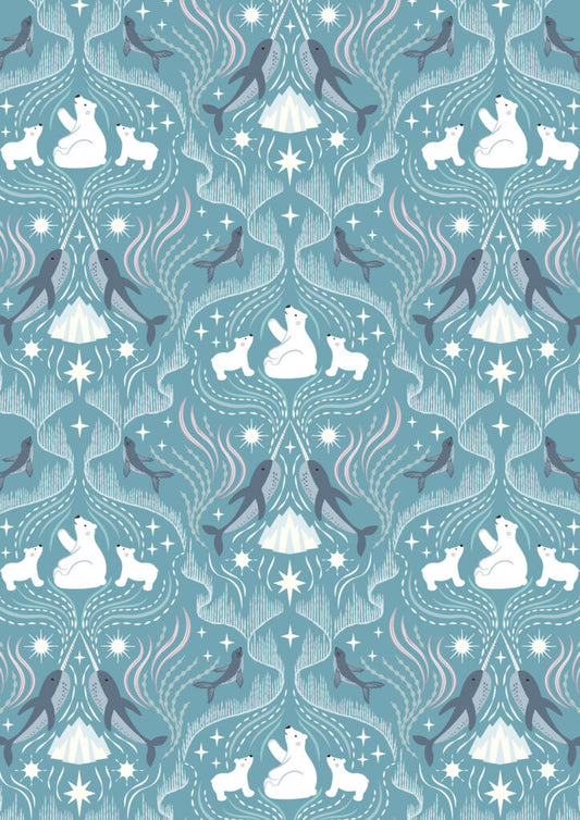 Where the sky dances on north blue (with pearl) Collection by Lewis & Irene